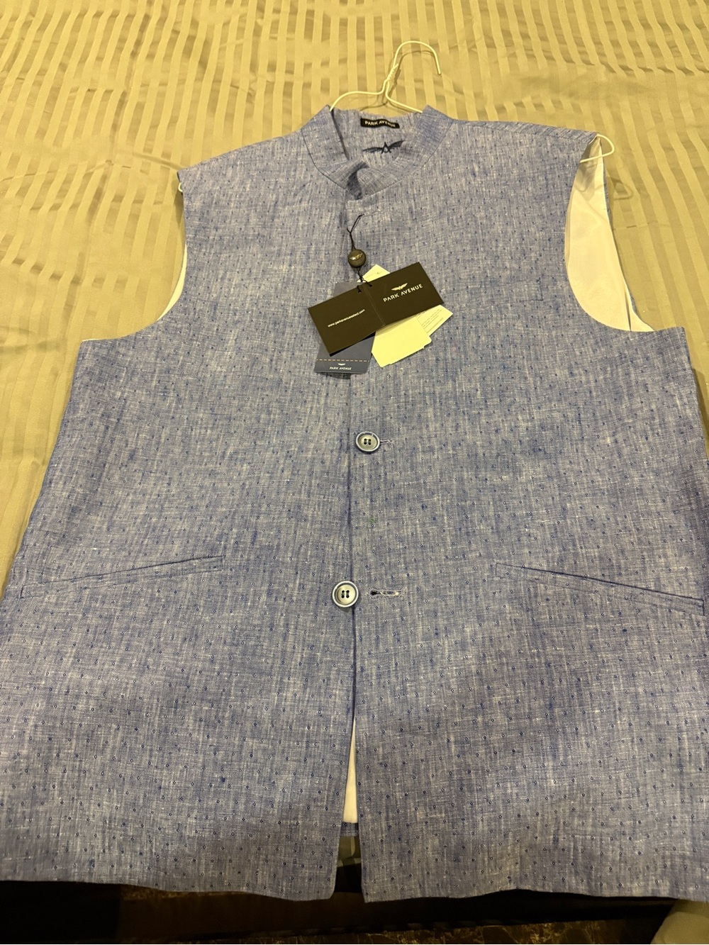An Indian vest—most famously known as a Nehru vest or Bandi